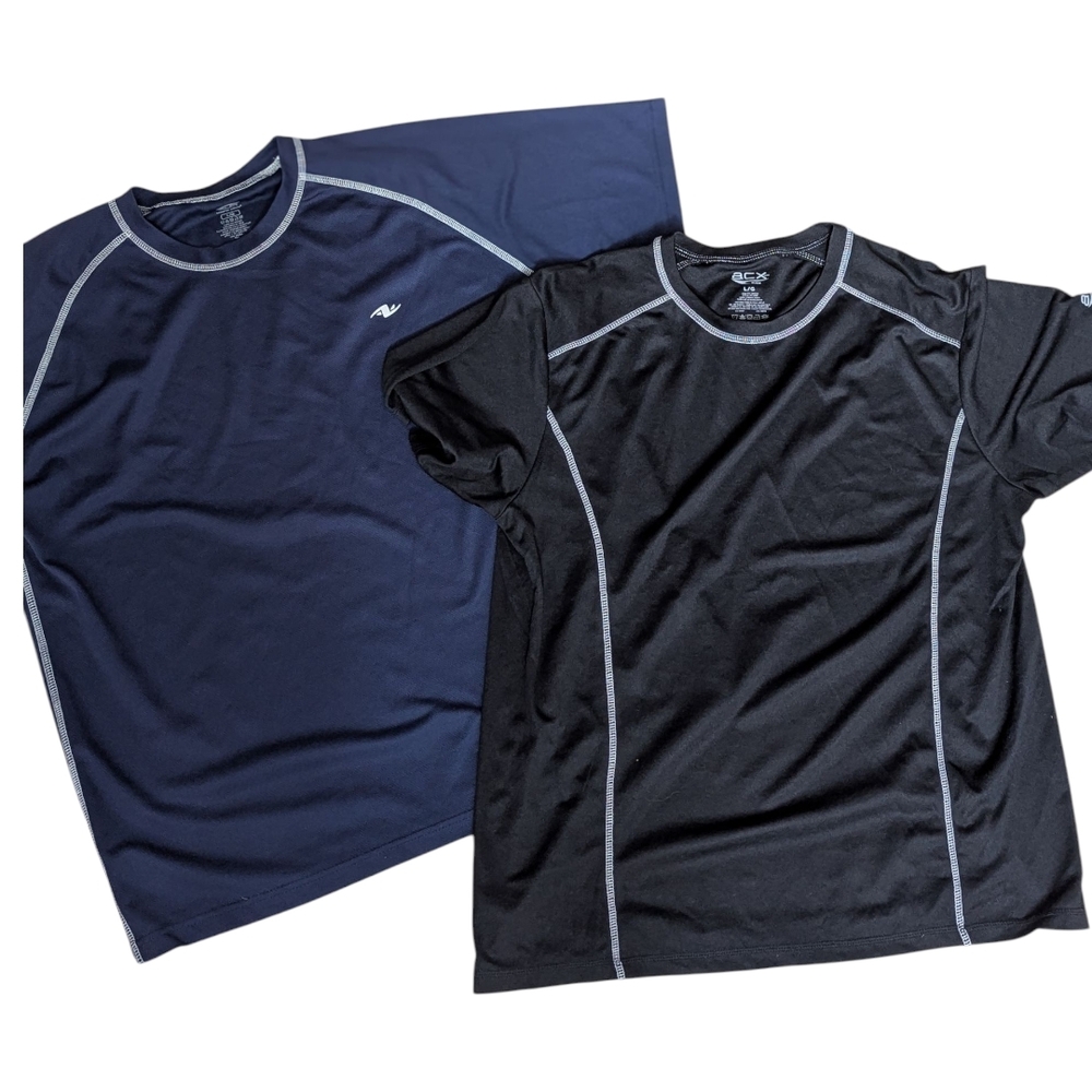 2 Active USA Black Athletic Shirt